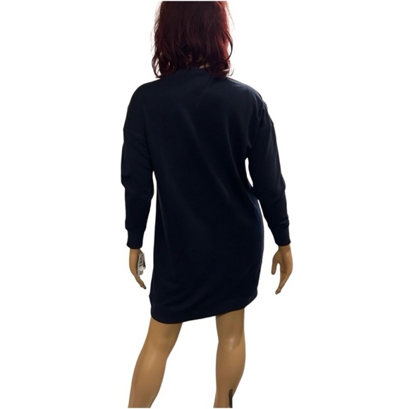 New Tommy Hilfiger Chevron Color Blocked Varsity Fleece Sports Dress. - Picture 3 of 3